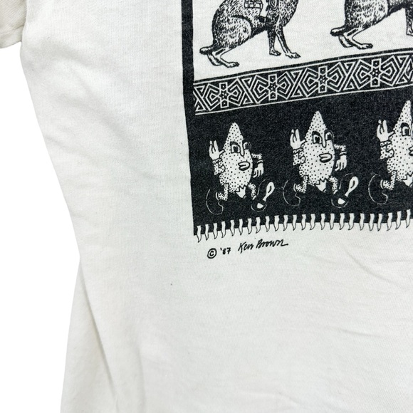 Vintage 1987 Ken Brown Pop Art Design Pop Art T-Shirt - Picture 4 of 7